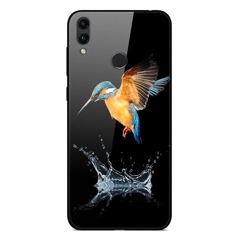6 Tempered Glass Case For Huawei Honor 8C Case Hard PC Back Cover For Huawei Honor 8C Phone Cases Soft Bumper Coque on Honor8C 8 C - Цвет: 6