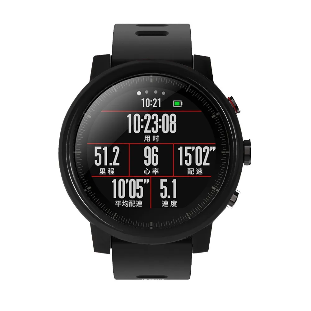 2 в 1 для оригинальных смарт-часов Xiaomi Huami Amazfit Stratos Чехол + защита экрана защитный