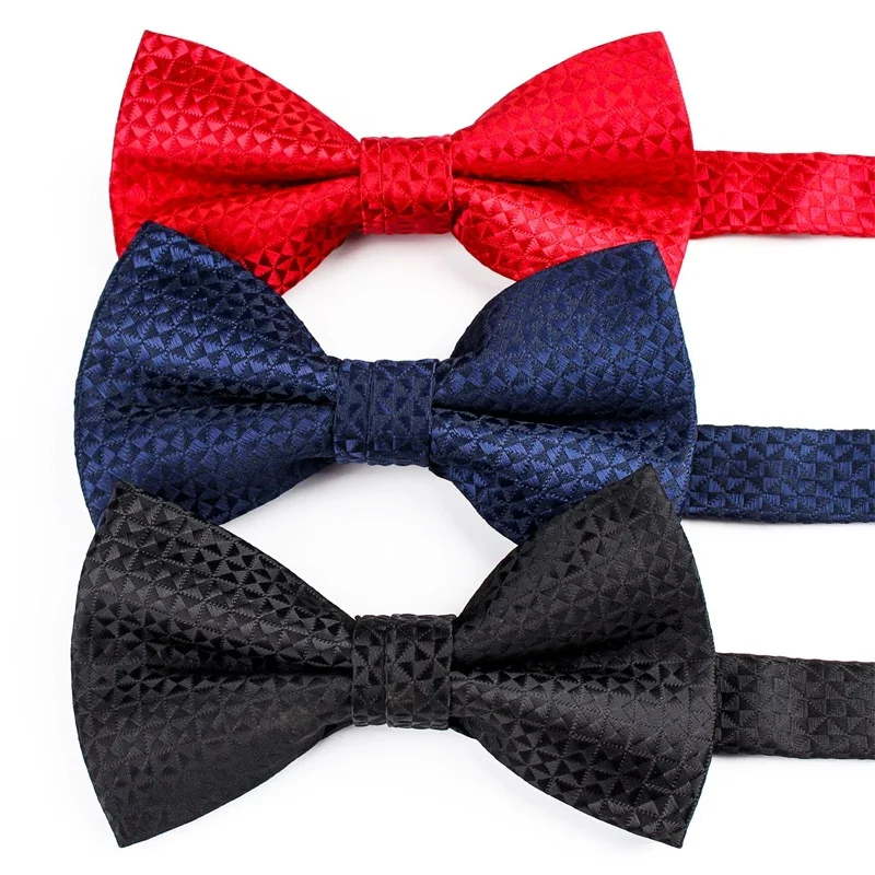 Для мужчин женщин Soild Цвет бабочкой регулируемый палубе Bowties дизайнер платье