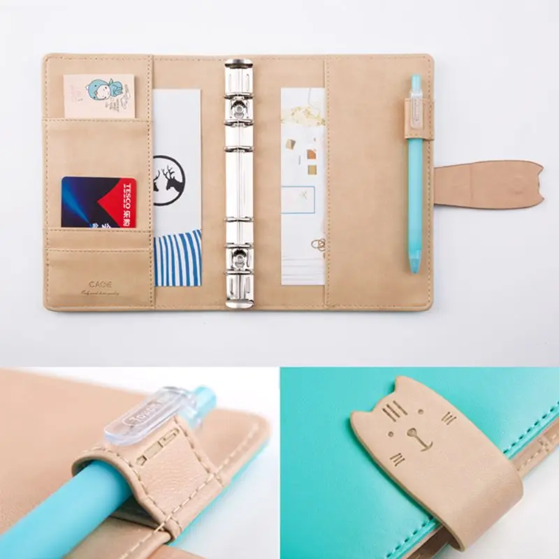 Kawaii Cat Journal Sketchbook спиральный переплет путешественников A6 блокнот планировщик блокнот офисные школьные принадлежности