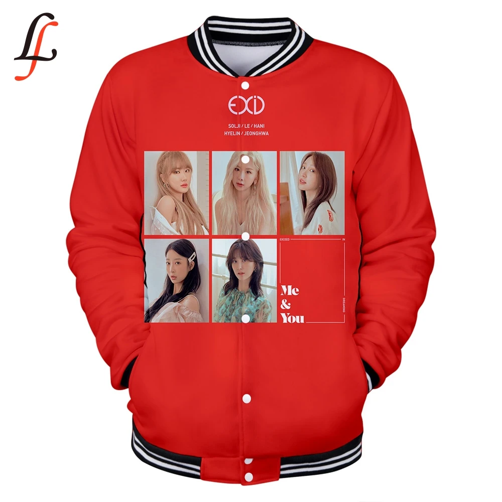 EXID принт K Поп толстовки кофты для женщин/мужчин Зимние Повседневные Harajuku