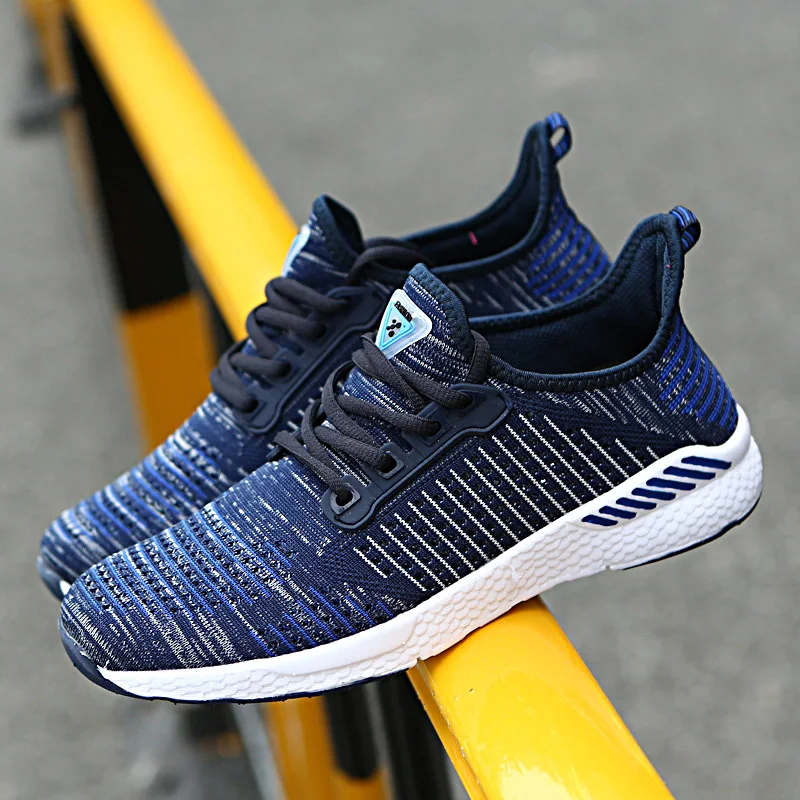 Мужская Повседневная дышащая обувь Tenis Masculino модные сетчатые туфли на плоской