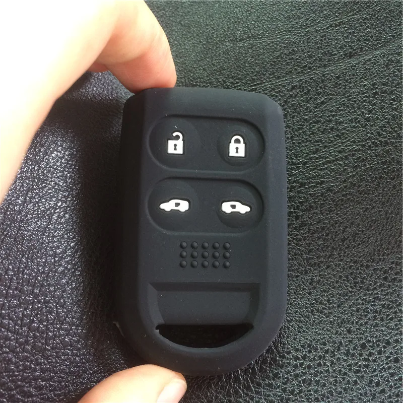 Силиконовый чехол ключ автомобиля Дело Брелок Shell для Honda Odyssey мини Ван 4 кнопки Smart