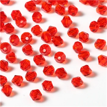 Z217-Bicone Bead Mix item Red Czech Glass Beads Facted for Jewelry Making Necklace Materials DIY Loose Crystal Beads Wholesale Z117 - Цвет: Z217-Bicone Bead
