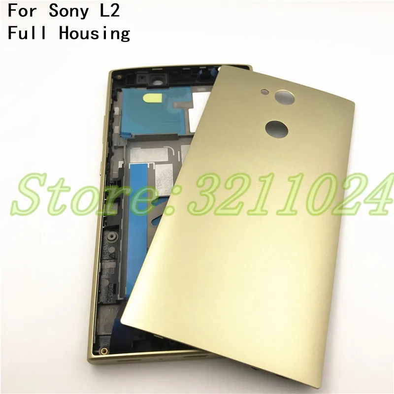 Оригинальный Полный корпус 5 дюйма для Sony Xperia L2 H3311 H4311 Передняя ЖК рамка пластина