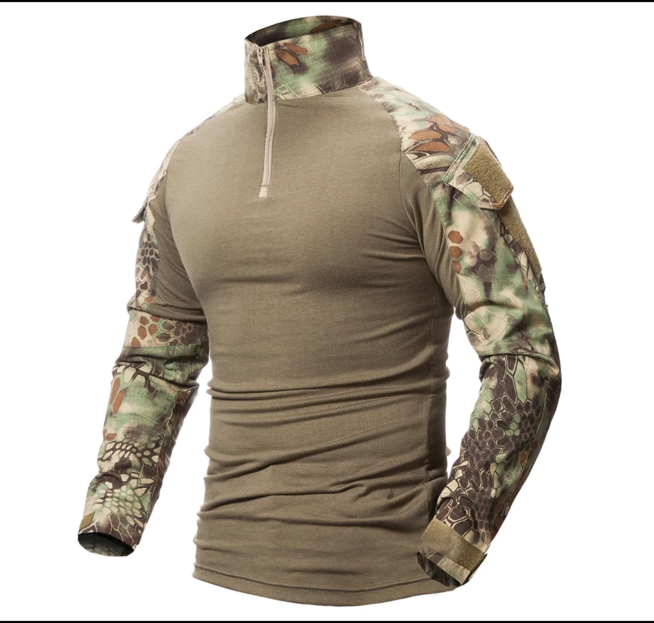 ReFire Gear, камуфляжная армейская футболка, мужская, США, RU, солдат, Боевая тактическая футболка, военная сила, Мультикам, камуфляж, с длинным рукавом, футболки
