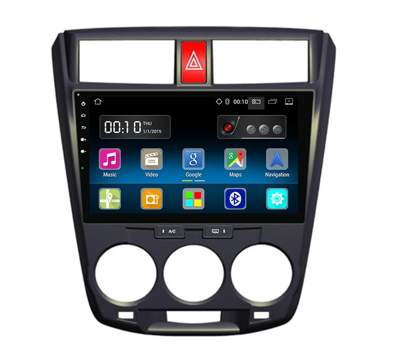 Android 5 1 четырехъядерный 9 дюймов Автомобильный dvd плеер для Honda city Bluetooth GPS Navi