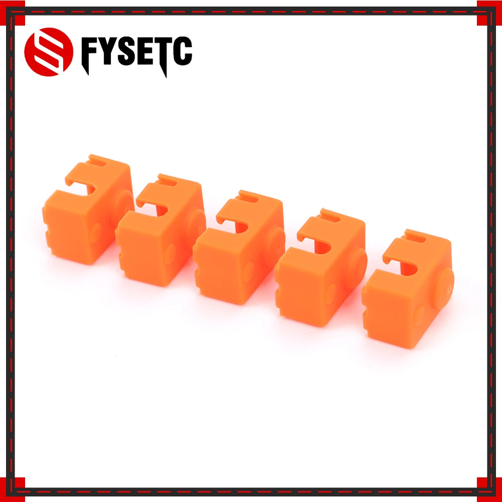3pcs Updating PT100 Block Silicone Sock Kit Orange For E3D DIY V6 Hotend Prusa i3 MK3 Ultimaker 3D Printer Heated | Компьютеры и офис