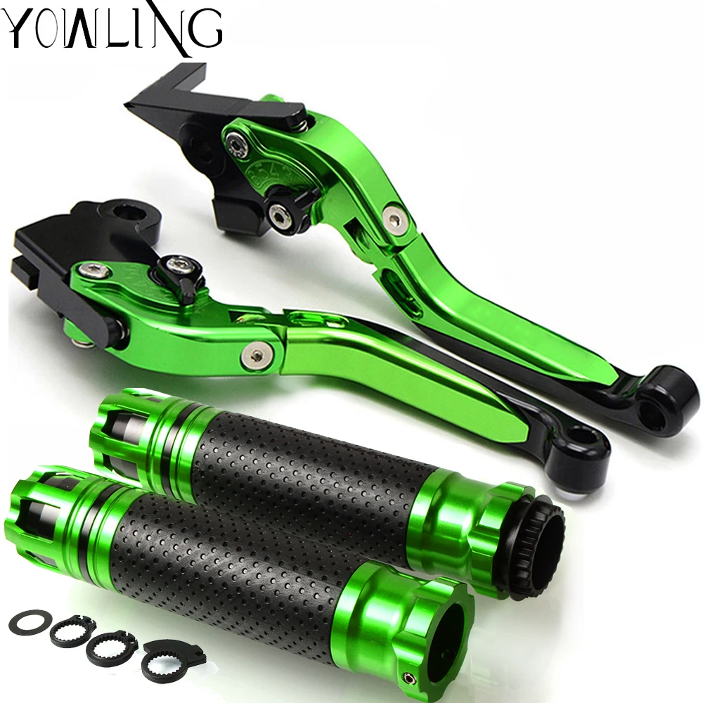 

Motorcycle CNC Brake Clutch Levers and Handlebar Hand Grips For Kawasaki NINJA 250R NINJA250R 2008-2012 2009 2010 2011