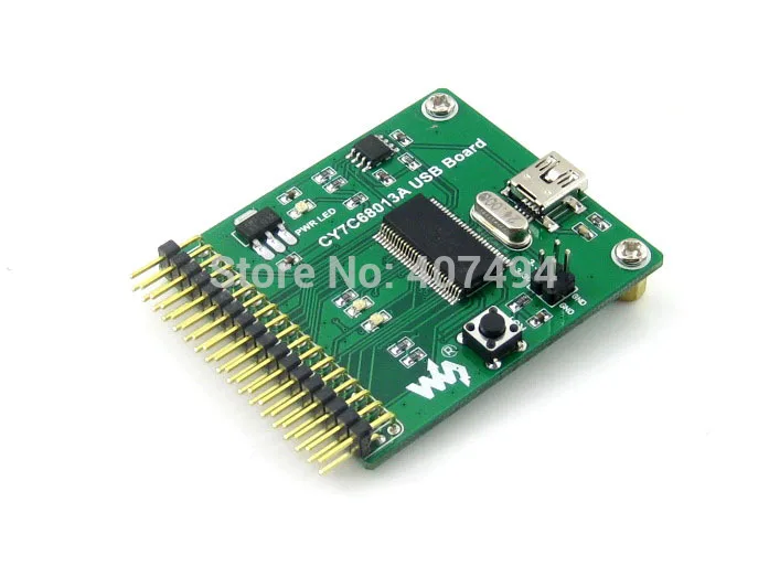 5 шт./лот CY7C68013A плата EZ-USB FX2LP USB модуль со встроенным 8051 и 24LC64 (EEPROM) бортовой