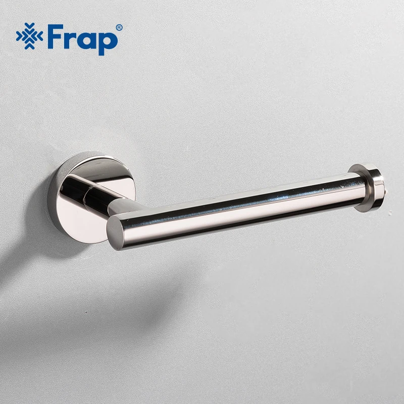 

Frap Wall Mount Toilet Paper Holder Stainless Steel Bathroom Kitchen Roll Paper Accessory Tissue Towel Rack Holders Y14003-1