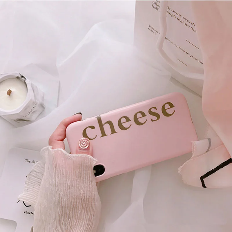 Pink Cheese X Apple6 plus iPhone7plus/8/6s Anti-fall Mobile Shell | Мобильные телефоны и аксессуары