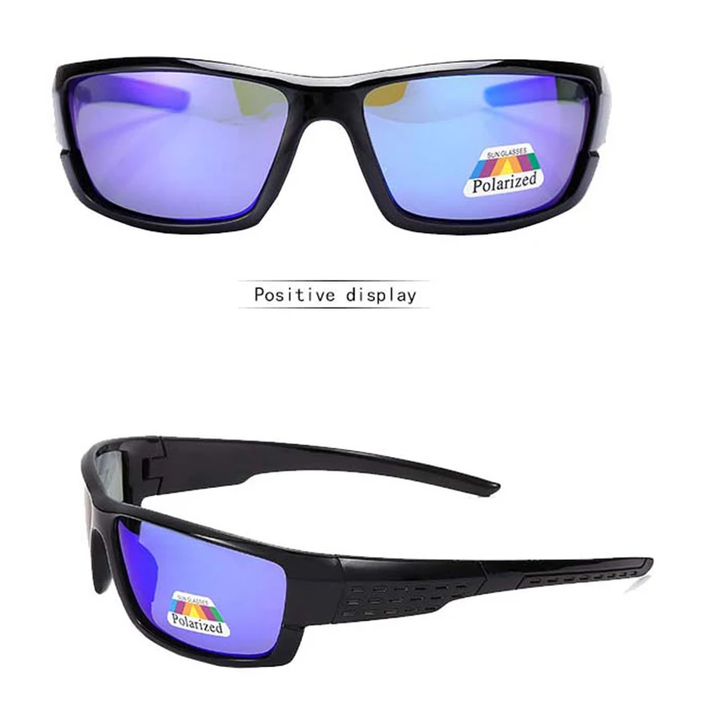 Glitztxunk мужские ретро поляризационные солнцезащитные очки черная пластиковая