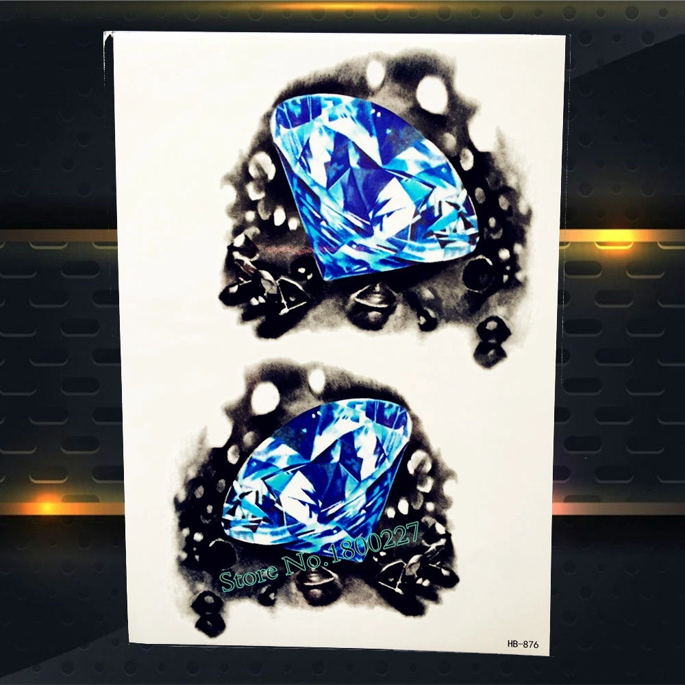 Ярко синего цвета акварель найклеки татуировки с котами Стикеры для Для мужчин