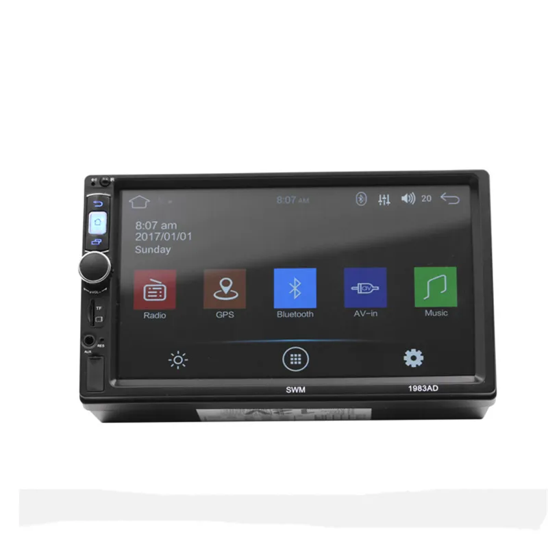 1983AD Авто Радио 7 дюймов Bluetooth WiFi Android MP5 плеер GPS FM AM радио U диск Стерео