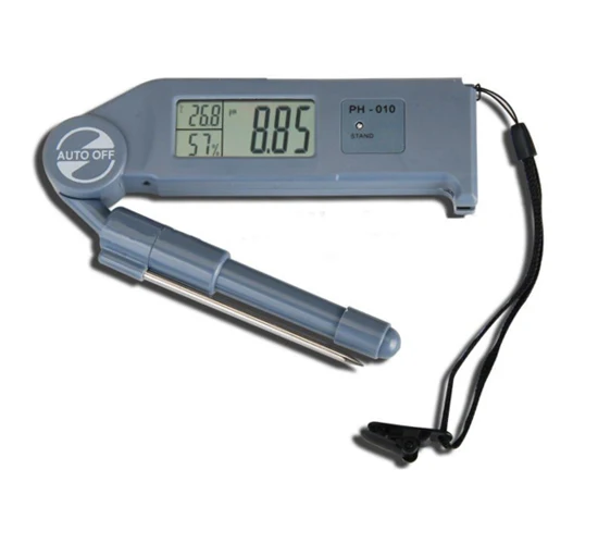 

3 в 1 складной pH Измеритель температуры и влажности RH тестер анализатор ATC сменный pH электрод