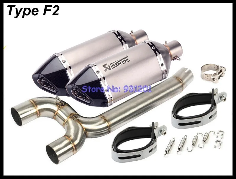 Выхлопная система для мотоцикла выхлопная Yamaha FZ6N FZ6S FZ6 Akrapovic труба средней связи с