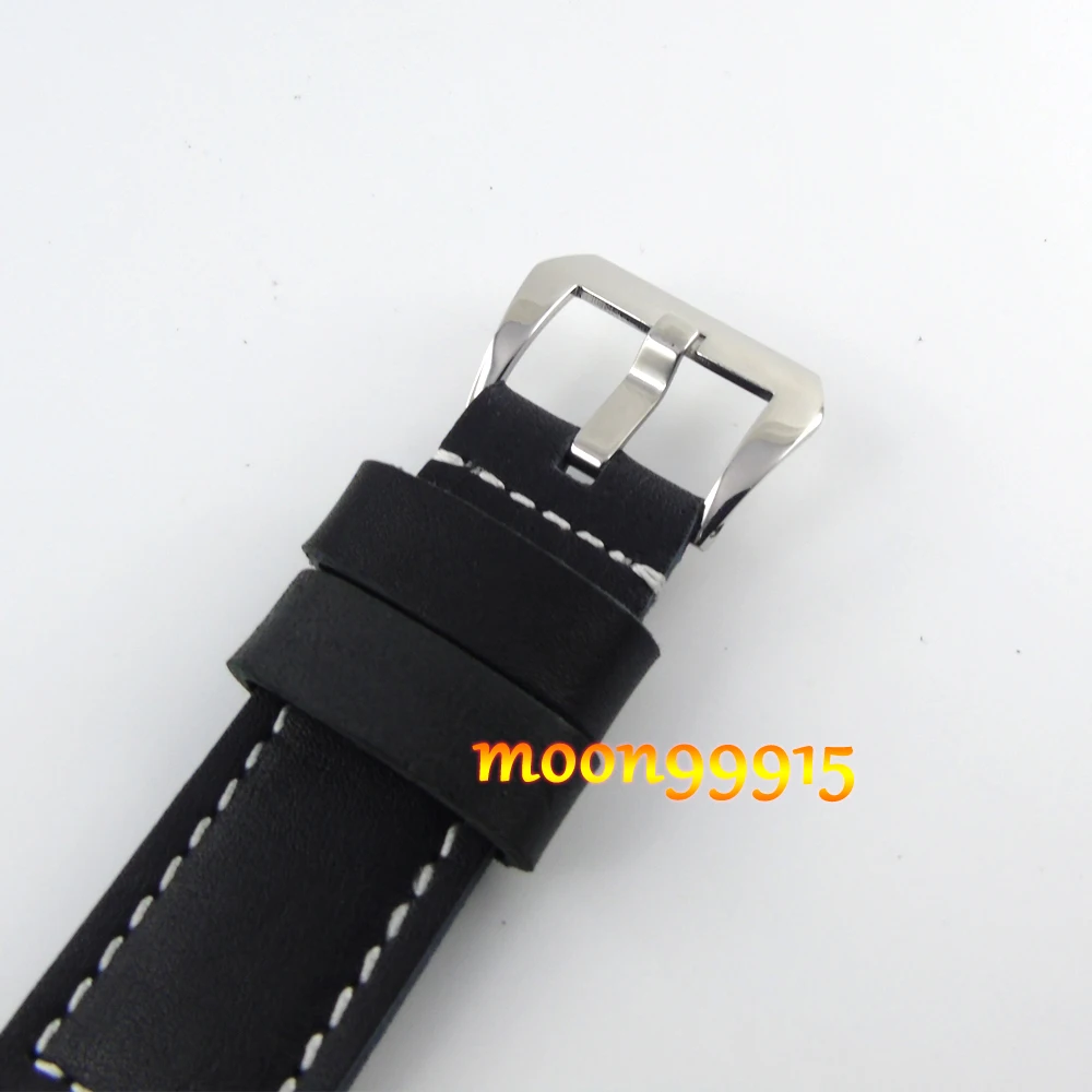 Мужские часы с черным циферблатом parnis 47 мм синим светом 6498|watch men|watch men watchwatch watch |