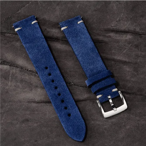 Ремешок San Martin мужской кожаный ручной работы браслет для часов аксессуары с