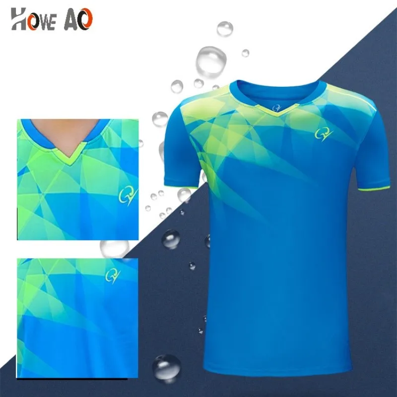 HOWE AO Pro Sports Suit Breathable Table Tennis Uniforms Kit New Short Sleeved T-shirt Badminton Shirts Jersey | Спорт и развлечения