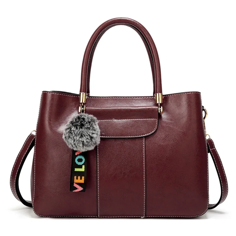 

2018 Women Causal Shoulder Bag for Travel Female Classic High Capacity Daily Handbag All-Purpose Style PU Dames Shoulder Bag