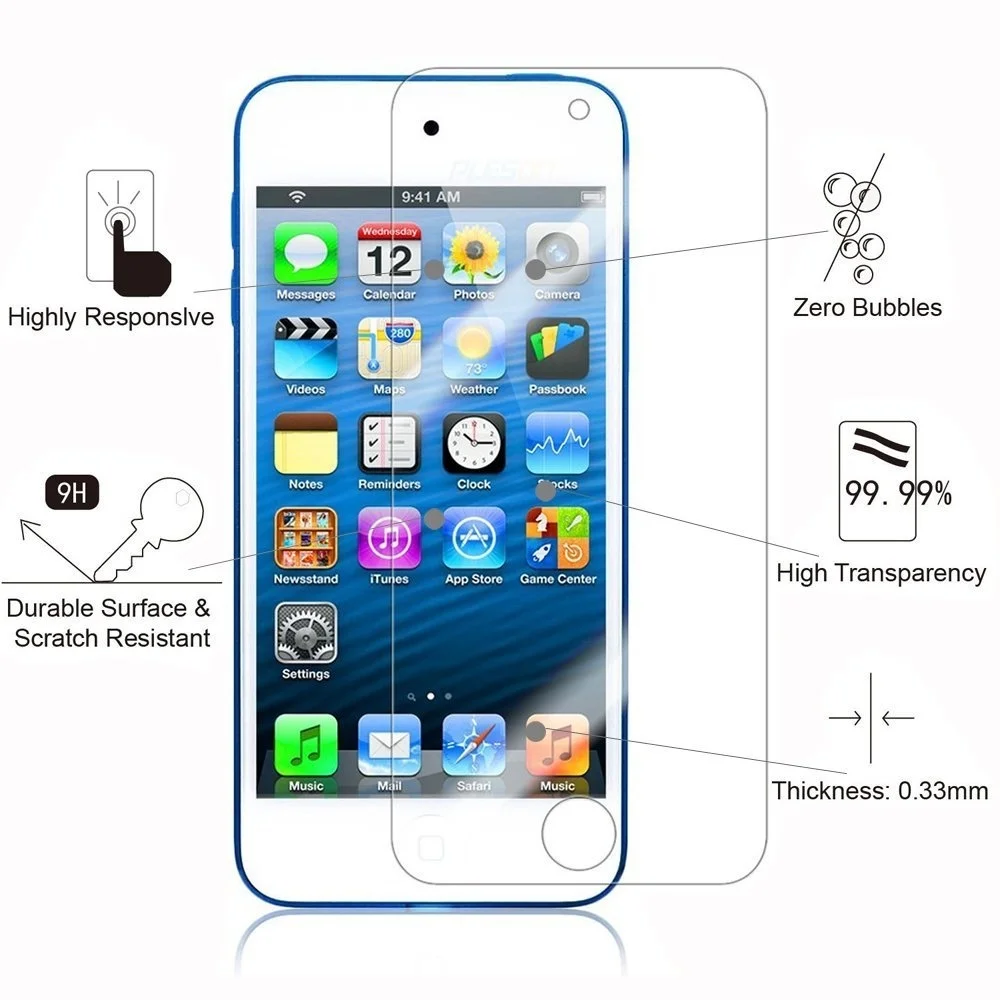 Для iPod Touch 6th 7th Защитная пленка для экрана из закаленного стекла 6 и touch 5 экрана|touch