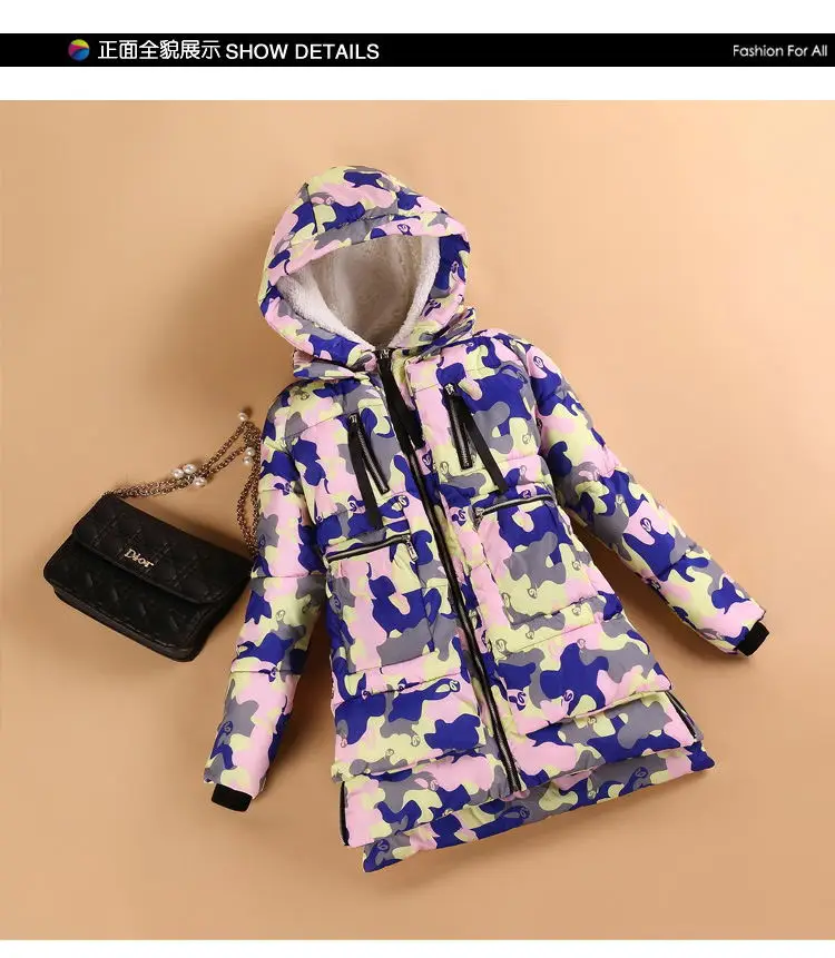 Camouflage Новинка зимняя женская стеганая куртка красная женская верхняя одежда размера плюс 3XL утолщенное повседневное пуховое хлопковое Стеганое пальто женские парки - Цвет: Camouflage