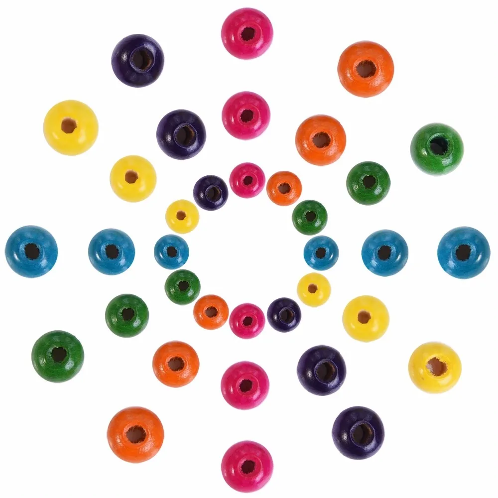 1000 шт./компл. Изготовление ювелирных изделий своими руками круглые деревянные