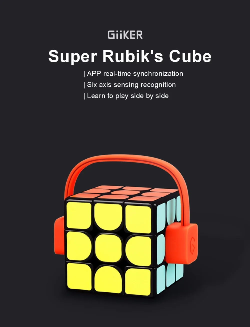 Xiaomi Giiker Super Smart Cube i3 Bluetooth подключение приложение синхронизация зондирования идентификация интеллектуальная игрушка
