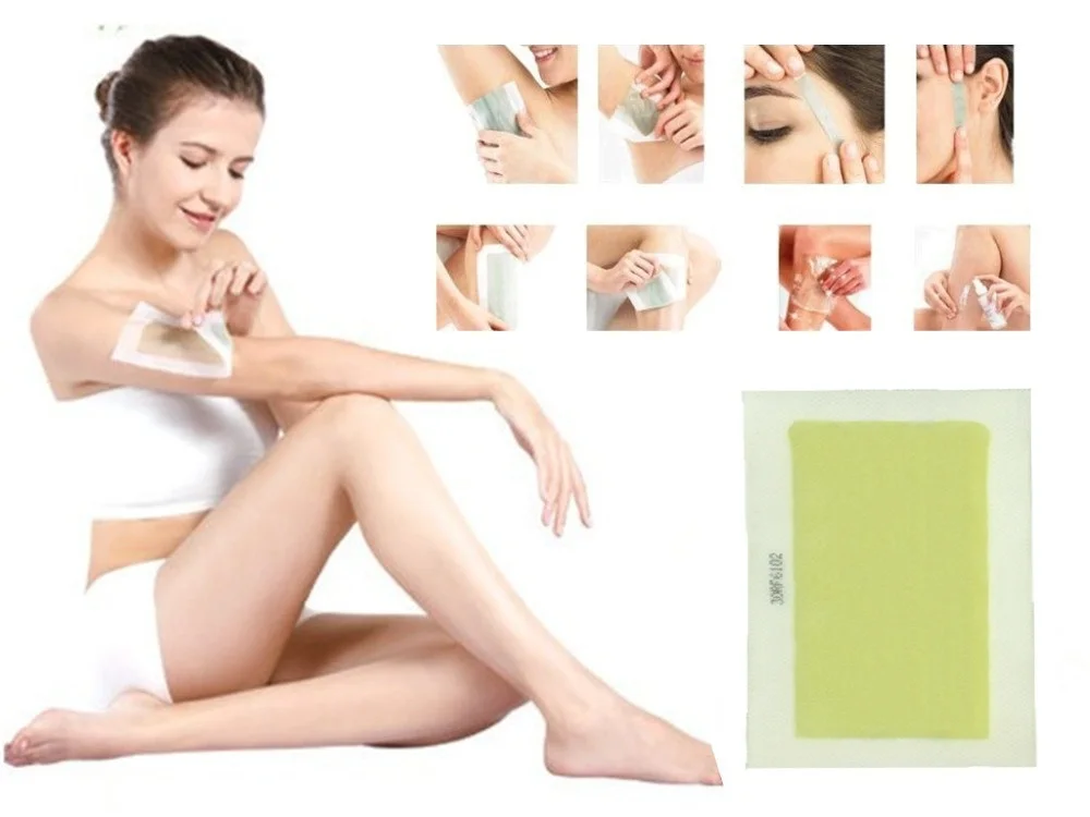 10 шт. = 5 листов нетканый депилятор для удаления волос на ногах|wax applicator|nonwoven materialwax