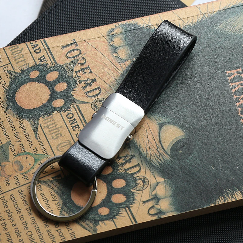 Honest KeyChain, женские и мужские брелки, Классический Кожаный Автомобильный держатель для ключей, Сумка с подвеской, лучший подарок, ювелирные изделия высокого качества