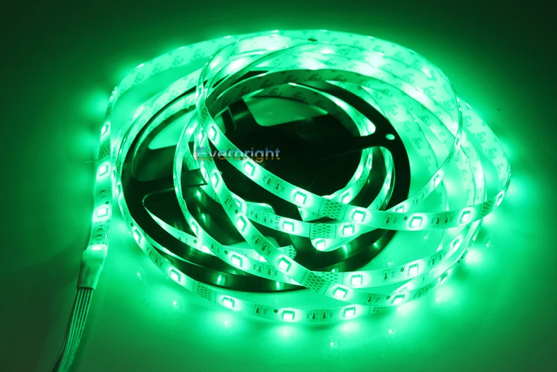 

High Quality 12V 5m 54LED/m SMD 5050 12V IP65 waterproof and Non-waterproof Scrolling Running RGB LED Strip