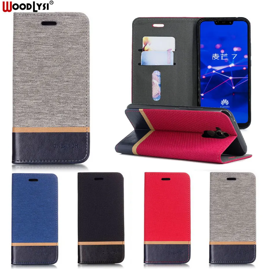 Чехол книжка WOODLYSI для Huawei mate 20 lite SNE LX1 чехол из искусственной кожи бумажник в