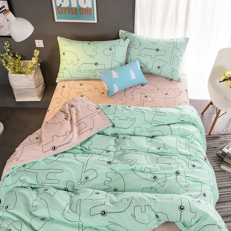 100% хлопок постельного белье с реактивным принтом комплект пододеяльник для
