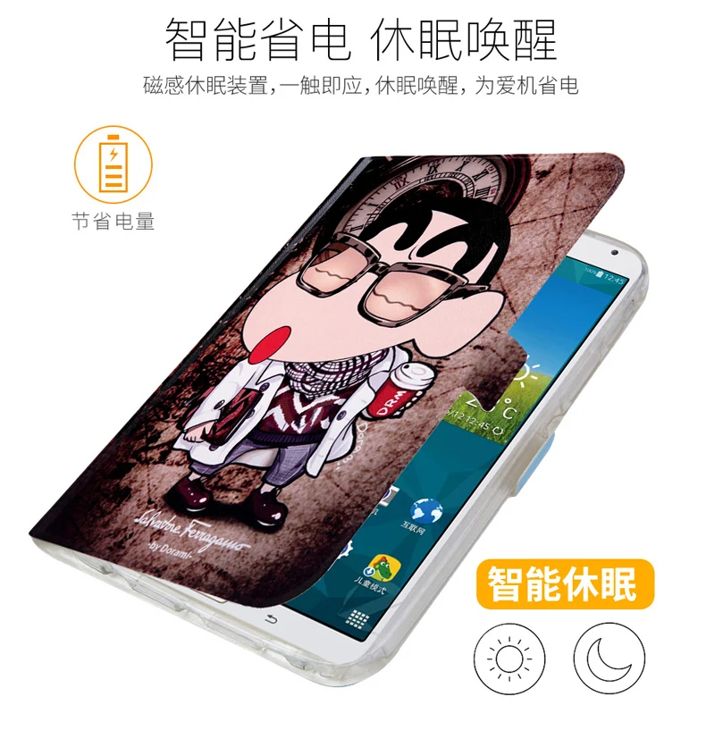 Умный Магнитный чехол N5100 для samsung Galaxy Note 8,0 N5110 8 '', чехол для планшета с красочным принтом, тонкий флип-чехол из искусственной кожи с подставкой+ ручка