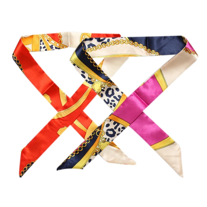 24 шт шейный платок повязка на голову Сумочка с ручкой лента модная сумка Twilly для