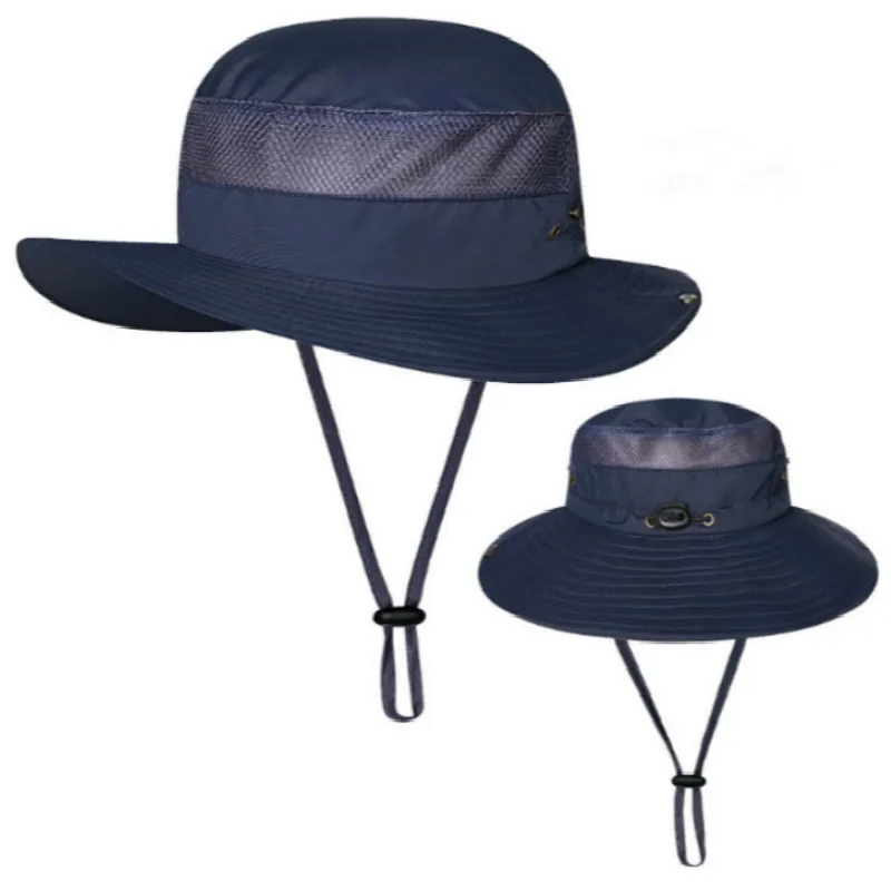 Регулируемая Рыбацкая шляпа с широкими полями и сетчатым верхом|Мужская панама| |