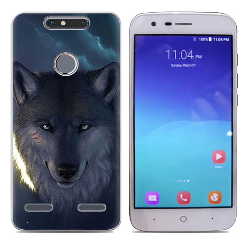Прямая поставка мягкий ТПУ чехол для телефона ZTE Blade V8 Mini 5 дюймов модный цветной