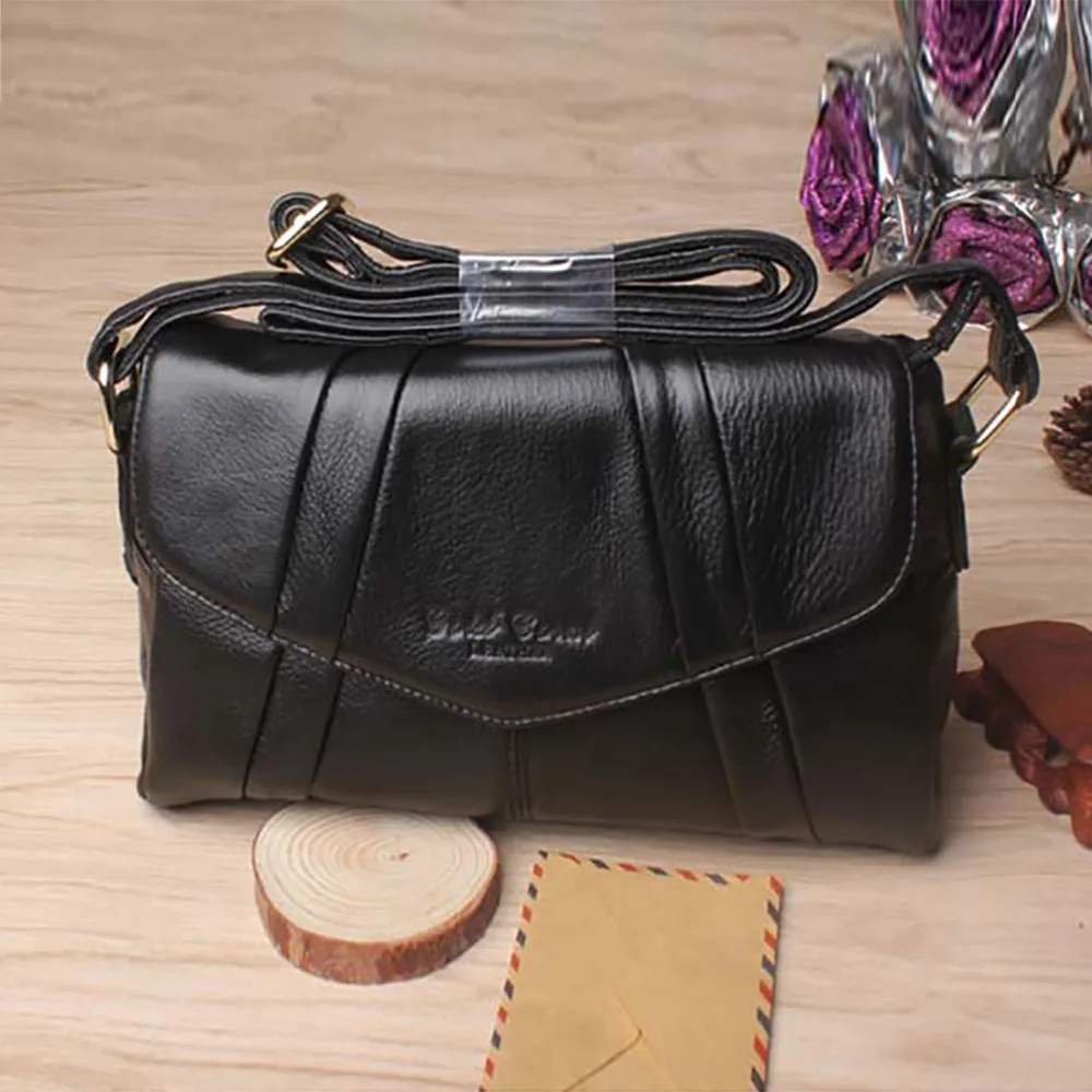 Модные популярные женские сумки мессенджеры из натуральной воловьей кожи