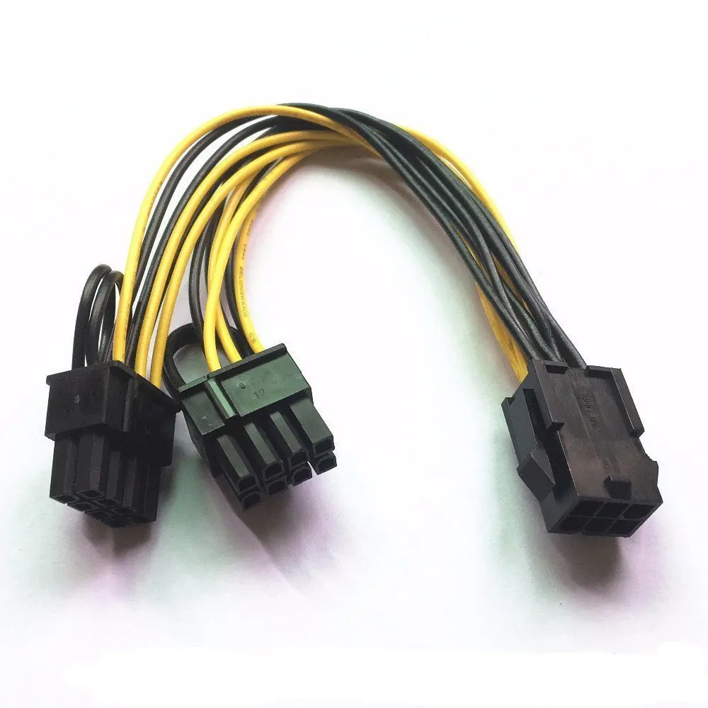 SHGO 6pin 2 X PCIe 8 (6 + 2) pin & материнская плата изображения видеокарта PCI e Express GPU VGA y