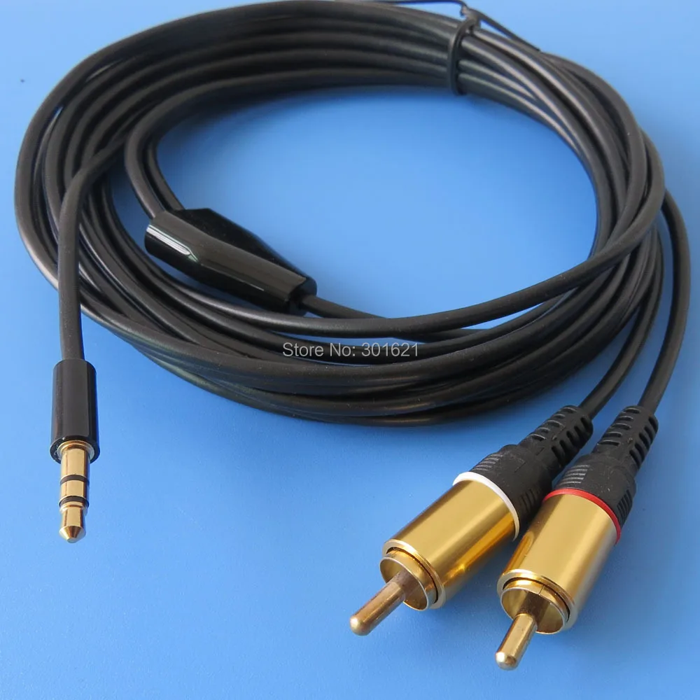 4 метра 13ft 3 5 мм штекер 2 RCA аудио кабель|rca audio cable|audio cable3.5mm male |
