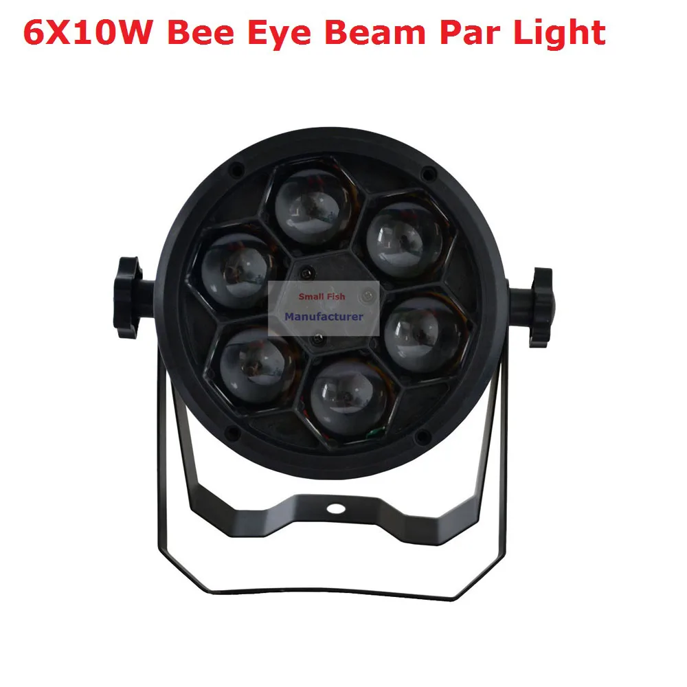 2020 Цена по прейскуранту завода 1 шт. 60 Вт Bee Eyes Beam Par Light 6X10W RGBW 4IN1 LED Lights для сцены Dj