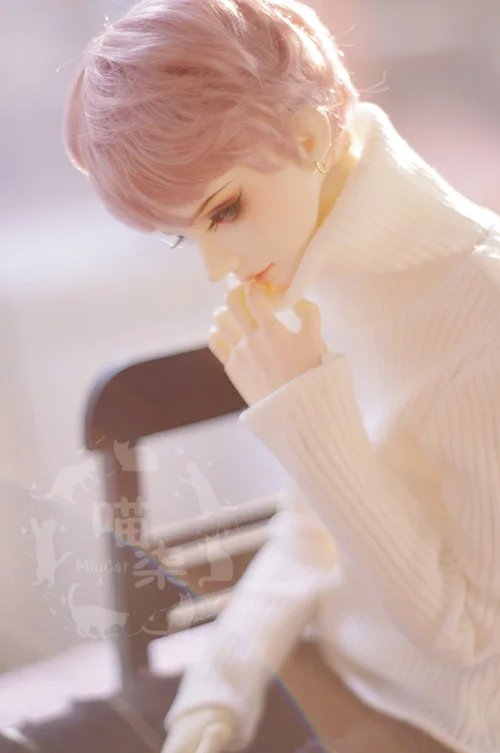Кукла MiuCat BJD одежда 1/3 SD10 SD13 SD17 свитер с высоким воротником черный белый|doll