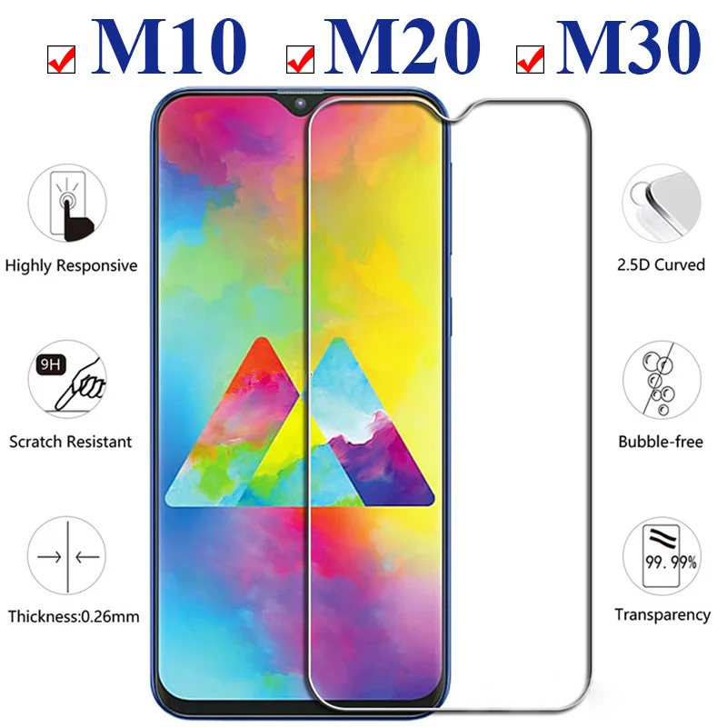Защитное стекло для samsung galaxy m20 m10 m30 закаленное m 10 20 30 Защитная пленка экрана |