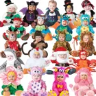 Pajamasl Детская Пижама для мальчиков и девочек; комбинезоны для малышей; сезон весна-осень; забавные пижамы в виде животных для костюмированной вечеринки; костюмы на Хэллоуин и Рождество