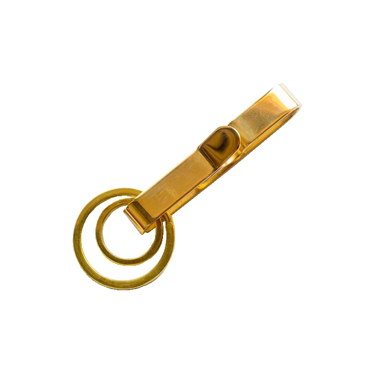 Pure Brass Handmade Retro Vintage Stainless Steel Waist Hanging and Belt Ring Simple Key Buckle | Дом и сад