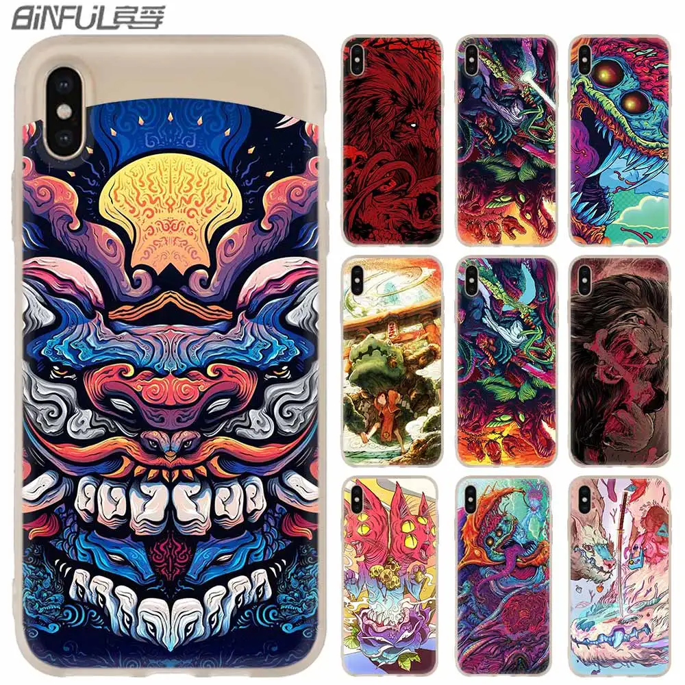 Мягкий чехол для iPhone 11 12 Pro X XS Max XR iphone 8 7 6 Plus 5 5s SE Hyper Beast Csgo лидер продаж модный