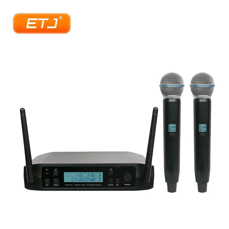 2 Handheld GLXD4 UHF двойной беспроводной микрофон системы 2 Передатчик для сцены больше каналов, чем SLX24 и PGX24 - Цвет: 2 Handheld