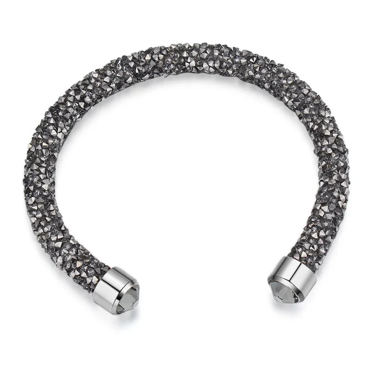 4 Горячие Кристаллы от Swarovski браслеты дружбы манжеты браслеты для женщин Свадебная вечеринка ювелирные изделия подарок - Окраска металла: 4