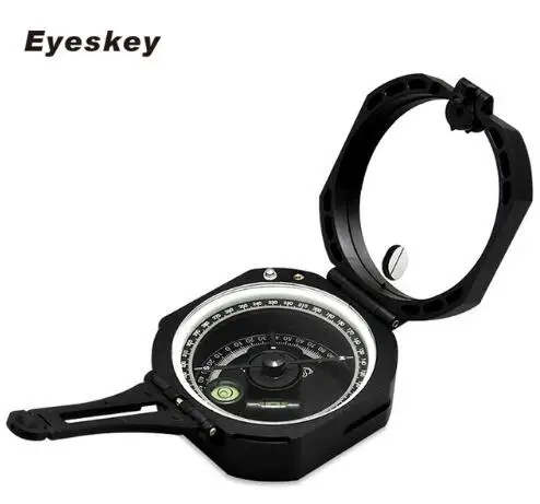 Профессиональный компас Eyeskey, легкий Военный компас для выживания на открытом воздухе, недорогое оборудование для кемпинга, геологический Карманный компас - Цвет: Черный